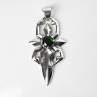 Pandantiv gotic sabie-cruce Argint