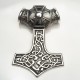 Pandantiv ciocanul lui Thor cruce xl Argint