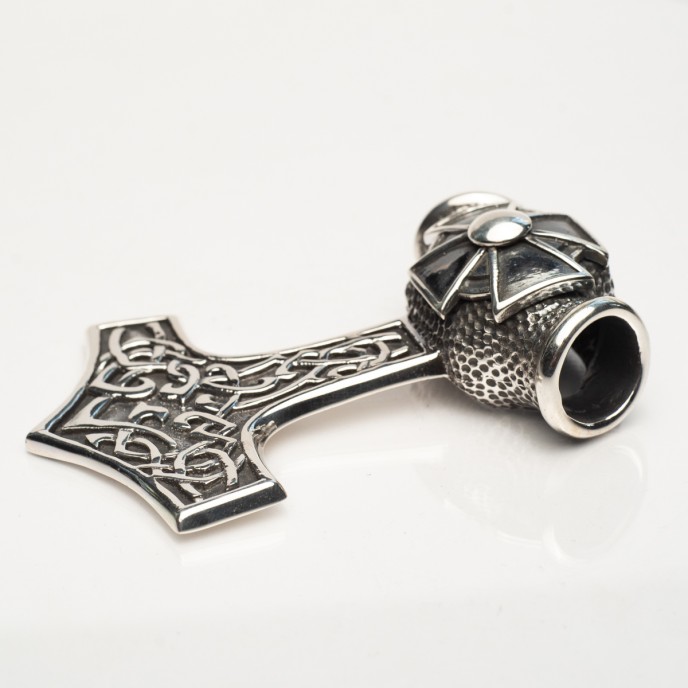 Pandantiv ciocanul lui Thor cruce xl Argint