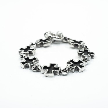 Bratara flexibila cruci Argint