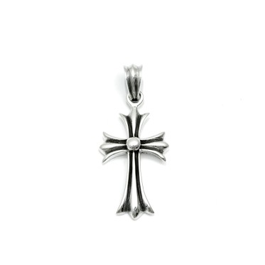 Pandantiv gotic cruce bulina sl Argint
