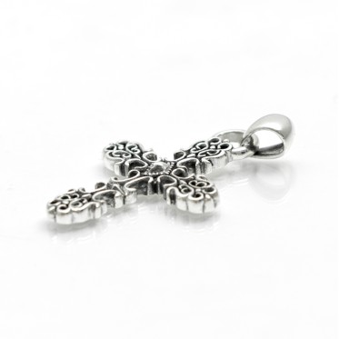 Pandantiv cruce broderie creata Argint