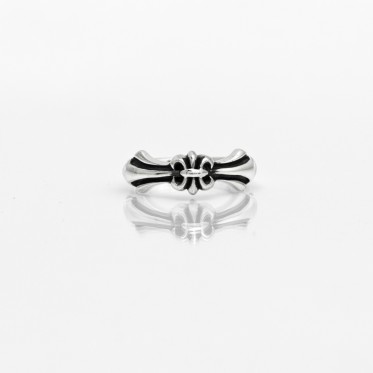 Inel Fleur de Lis slim Argint