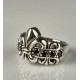 Inel Fleur de Lys mst black Argint