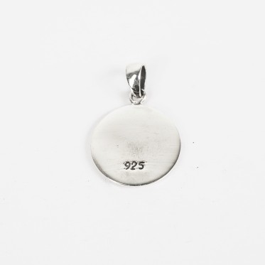 Pandantiv rotund cruce malteza Argint