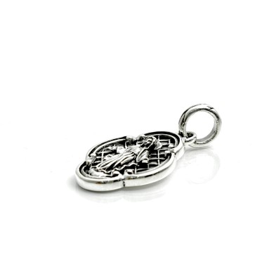 Pandantiv oval Maica Domnului Argint