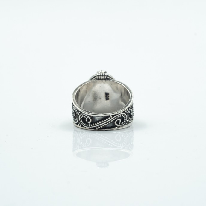 Inel India caseta ovala s Argint