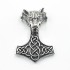 Pandantiv ciocanul Mjollnir Lup Argint