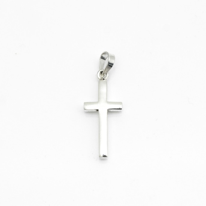 Pandantiv cruce simpla S Argint