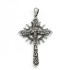 Pandantiv cruce solara craniu Argint