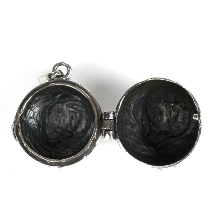 Pandantiv bila caseta floare lotus.L Argint