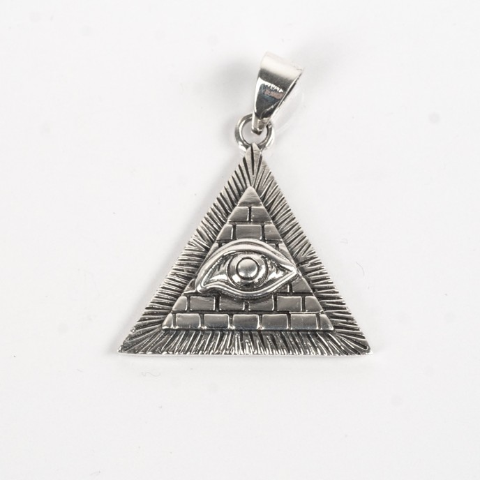 Pandantiv piramida ochi Argint
