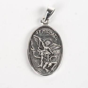 Pandantiv oval Sf Mihail Argint