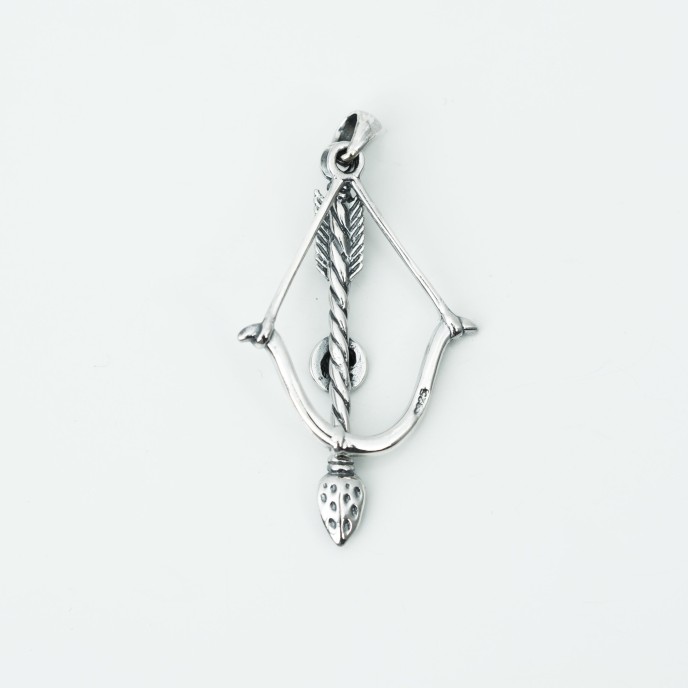 Pandantiv arc cu sageata xl Argint