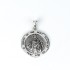 Pandantiv rotund Maica Domnului scapulare Argint