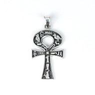Pandantiv cruce Ankh hieroglife m Argint