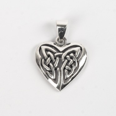 Pandantiv inima noduri celtice Argint