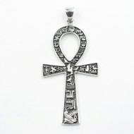 Pandantiv cruce ankh hieroglife l Argint