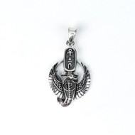 Pandantiv cobra inaripata ankh Argint