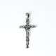 Pandantiv cruce Isus rastignit m Argint