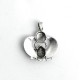 Pandantiv scarabeu inaripat ochi Argint