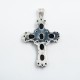 Pandantiv cruce pietre semipretioase nr9 Argint