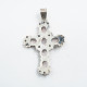 Pandantiv cruce pietre semipretioase nr9 Argint