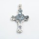 Pandantiv cruce pietre semipretioase nr9 Argint