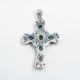 Pandantiv cruce pietre semipretioase nr9 Argint