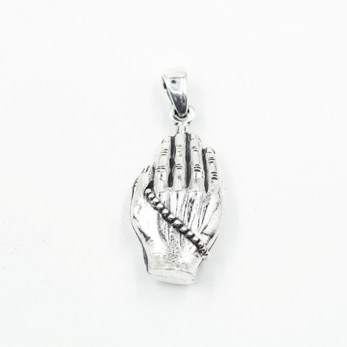 Pandantiv maini rugaciune Argint