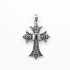 Pandantiv cruce dubla fleur.de.lys Argint