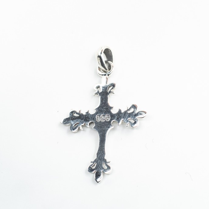 Pandantiv cruce fleur.de.lys s Argint