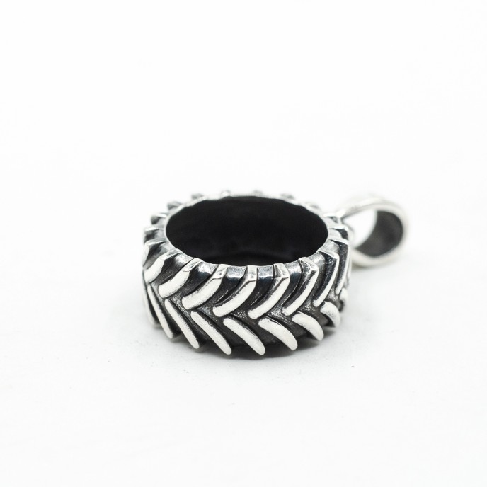 Pandantiv anvelopa antrenament crossfit Argint