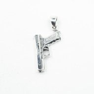 Pandantiv pistol Glock Argint