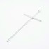Pandantiv cruce simpla lunga 10cm Argint