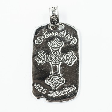 Pandantiv placuta cruce gotica L Argint