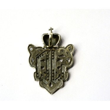 Pandantiv blazon coroana c.z.transparente Argint