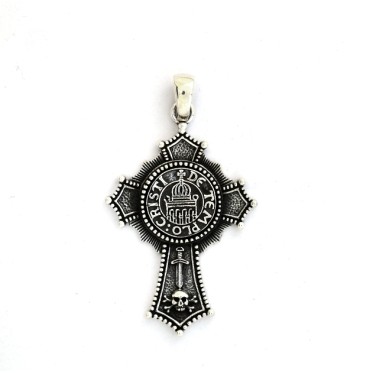 Pandantiv cruce cristi de templo Argint