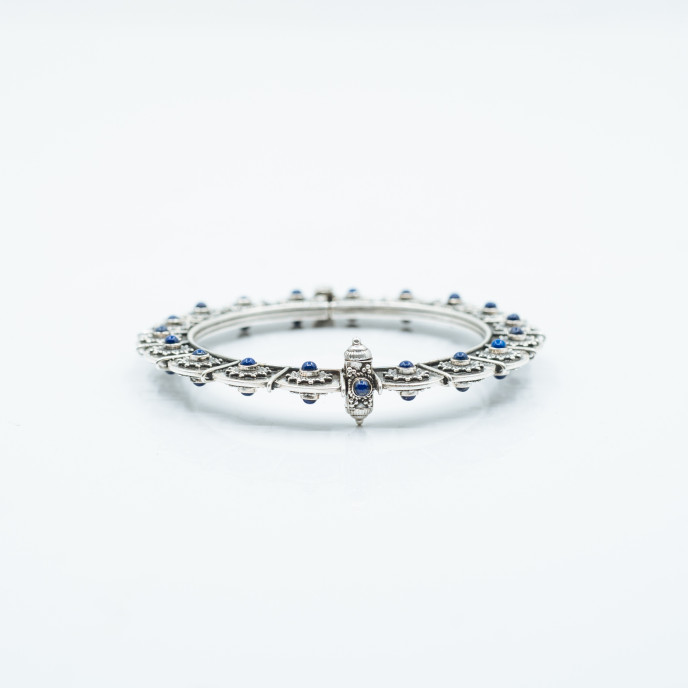 Bratara fixa flori Argint