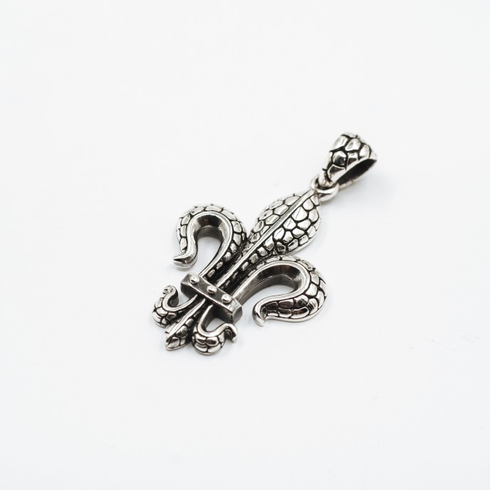 Pandantiv fleur de lys l Argint