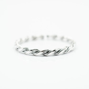 Bratara fixa impletitura tesita Argint