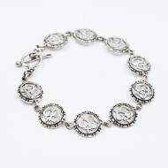 Bratara flexibila Aum cerc s Argint