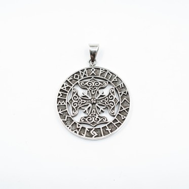 Pandantiv cruce celtica rune Argint