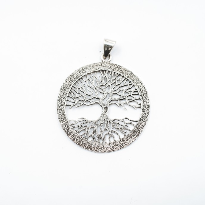 Pandantiv rotund Yggdrasil Argint