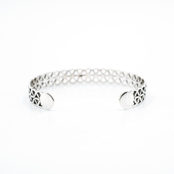 Bratara fixa Floarea Vietii Argint