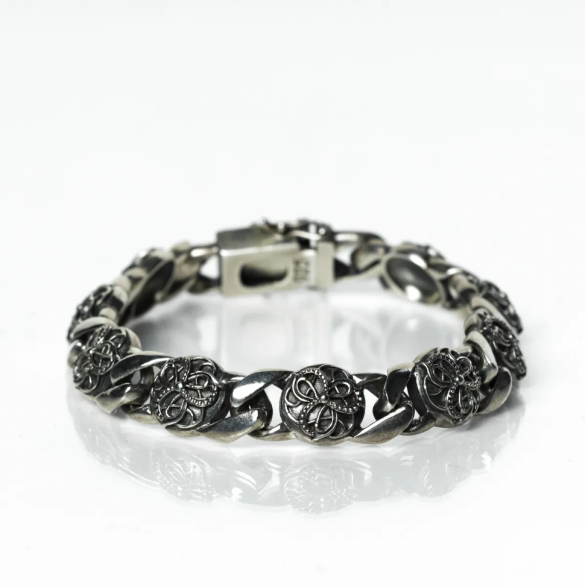 Bratara zale model floare cruce Argint