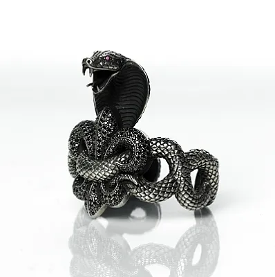 Bratara cobra Fleur de Lys Argint - 4