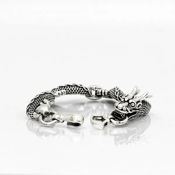 Bratara cap de dragon Argint