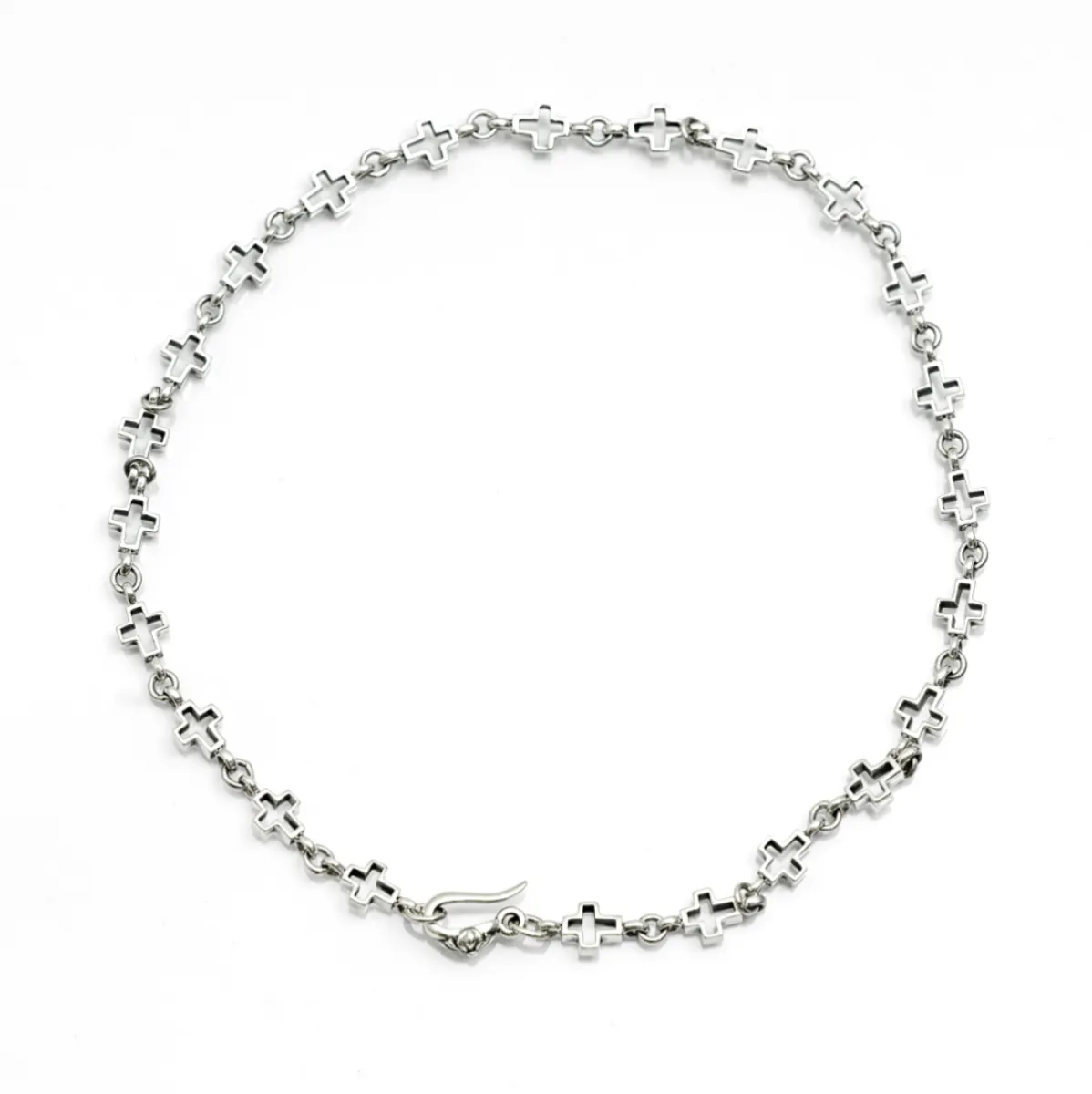 Colier gotic cruciulite Argint