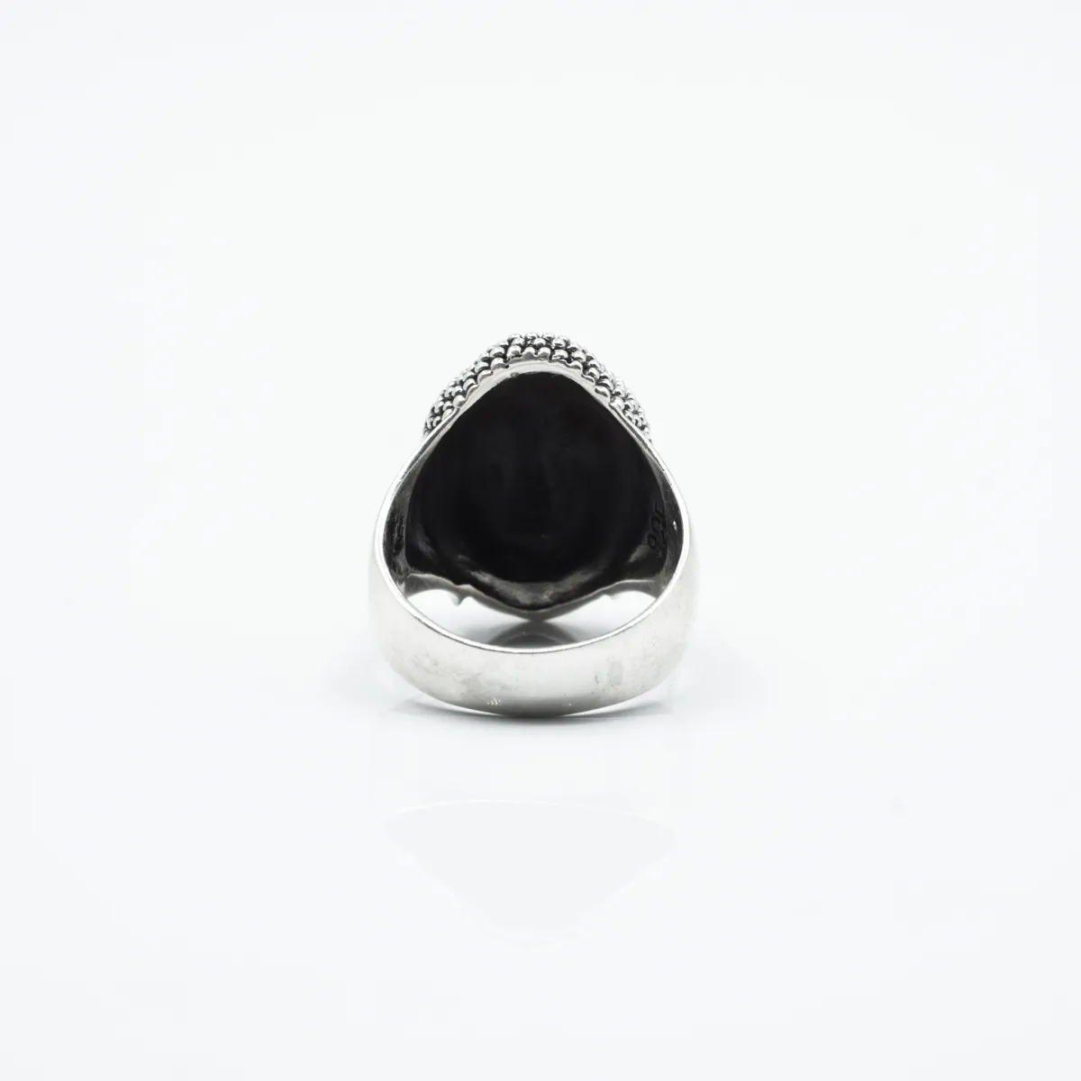Inel simbol cap Buddha Argint